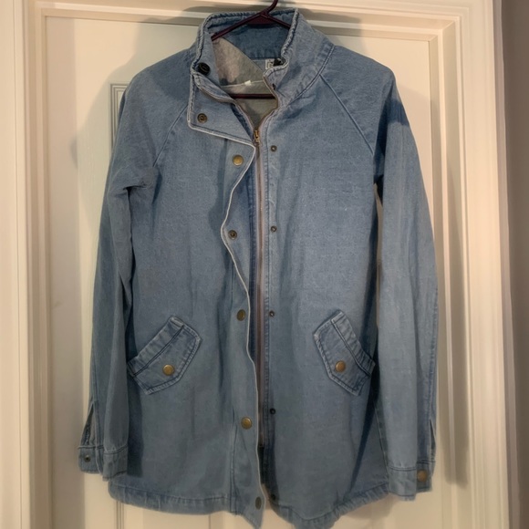 Zalful Jackets & Blazers - Women’s Zalful denim jacket with gray vest
